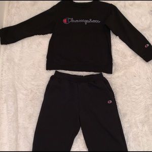 Champion sweat suit